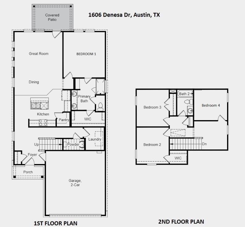 1606 Denesa Dr Directions & Floorplan 1
